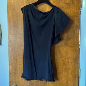 Lanvin Asymmetrical Black Tunic M